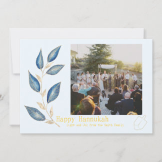 Simple Elegant Hannukah Card シーズンカード