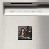 Simple Elegant Happy Birthday Photo マグネット (インサイチュ (食洗機))