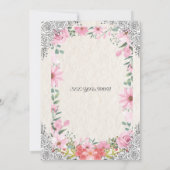 Simple Elegant Indian Wedding Invitation | Traditi 招待状 (裏面)