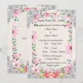 Simple Elegant Indian Wedding Invitation | Traditi 招待状 (正面/裏面)