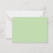 Simple Elegant Memorial Bereavement Cross  ノートカード (裏面)