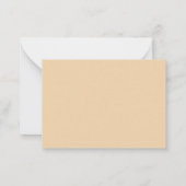 Simple Elegant Memorial Bereavement Thank You ノートカード (裏面)