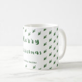 Simple Elegant Merry Christmas mug コーヒーマグカップ (正面右)