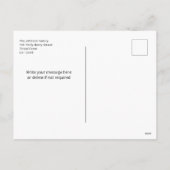 Simple Elegant Merry Christmas Photo Card Gradient シーズンポストカード (裏面)