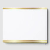 Simple Elegant Minimalist Ivory Wedding Guest ゲストブック (裏面)