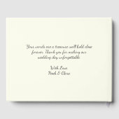 Simple Elegant Minimalist Red Bow ゲストブック (裏面)