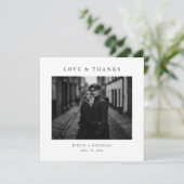 Simple Elegant Modern Minimalist Photo Square サンキューカード (スタンド正面)