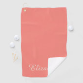 Simple Elegant Modern Monogrammed Chic  ゴルフタオル (インサイチュ)