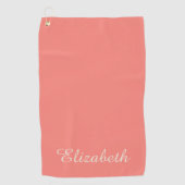 Simple Elegant Modern Monogrammed Chic  ゴルフタオル (正面)