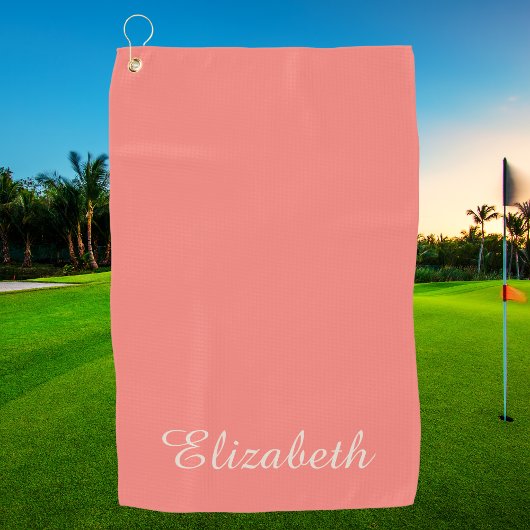 Simple Elegant Modern Monogrammed Chic  ゴルフタオル