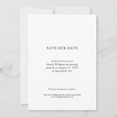 Simple Elegant Modern Photo セーブザデート (裏面)