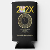 Simple Elegant New Year's Eve Gift Box Bow スリム缶クーラー (正面)