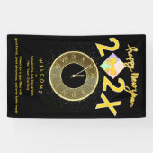 Simple Elegant New Year's Eve Gift Box Bow Welcome 横断幕 (横)