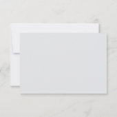 Simple Elegant | Nothing Fancy Just Love Wedding 出欠カード (裏面)