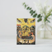 Simple, Elegant Orthodox Funeral Prayer Card       プレイスカード (スタンド正面)
