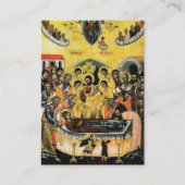 Simple, Elegant Orthodox Funeral Prayer Card       プレイスカード (正面)