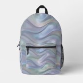 Simple Elegant Pastel Waves Backpack - Cute Modern プリントバックパック (正面)