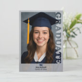 Simple Elegant Photo Template Graduation 招待状 (スタンド正面)