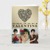 Simple Elegant Photo Valentine's day カード (黄色い花)