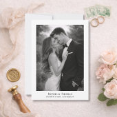 Simple Elegant Photo Wedding Save the Date