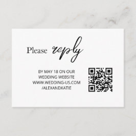 Simple Elegant QR Code Modern Enclosure Card エンクロージャーカード