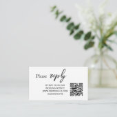 Simple Elegant QR Code Modern Enclosure Card エンクロージャーカード (スタンド正面)