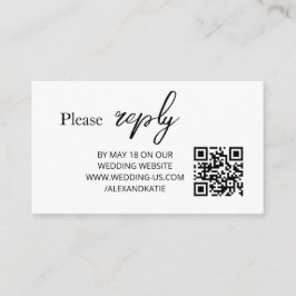 Simple Elegant QR Code Modern Enclosure Card エンクロージャーカード