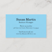 Simple Elegant Script Appointment Card 予約カード (裏面)