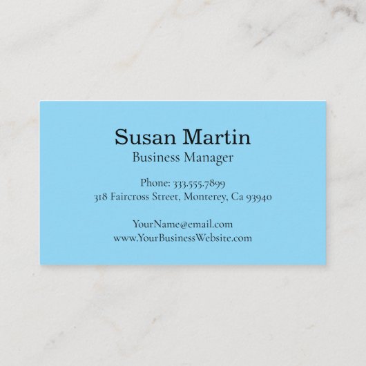 Simple Elegant Script Appointment Card 予約カード (裏面)