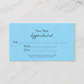 Simple Elegant Script Appointment Card 予約カード (正面)