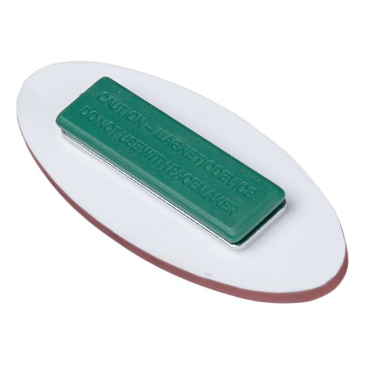 Simple Elegant Script First Name Red Business  名札 (裏面)