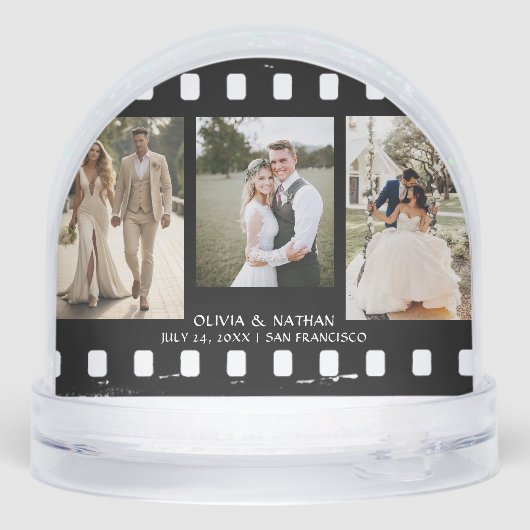 Simple Elegant Text and 3 Photo | Wedding  (裏面)