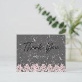 Simple Elegant Thank You Card ポストカード (スタンド正面)