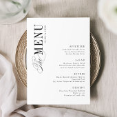 Simple Elegant Timeless Typography Wedding メニュー