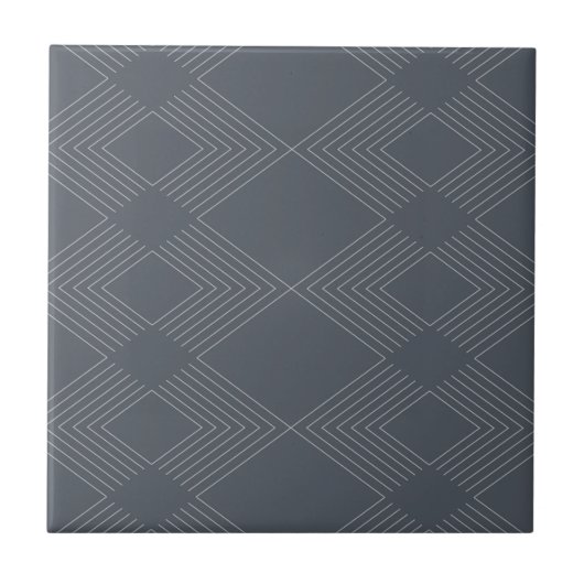 Simple, elegant, urban, chic line graphic pattern タイル (正面)