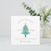 Simple Elegant Watercolor Tree Non-Photo シーズンカード (スタンド正面)