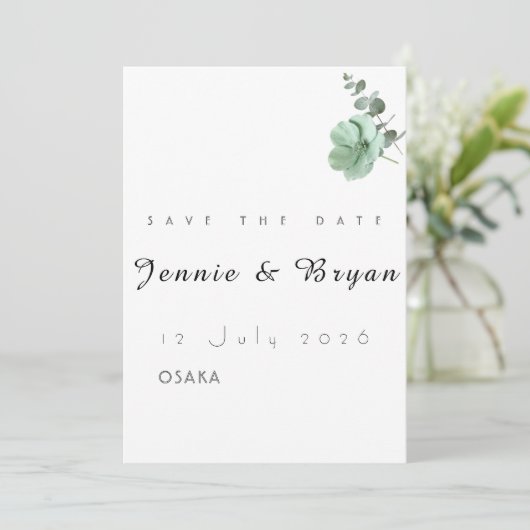 Simple Elegant Wedding Card Design (スタンド正面)