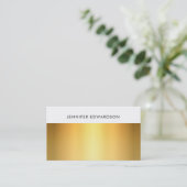 Simple elegant white gold professional 名刺 (スタンド正面)