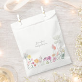 Simple Elegant Wildflower Baby Shower  フェイバーバッグ (クリップ留めされた状態)