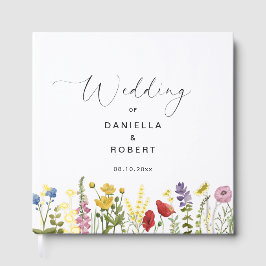 Simple Elegant Wildflower Wedding  ゲストブック
