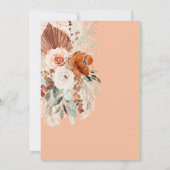 Simple Elgant Classic & Minimal Bridal Shower 招待状 (裏面)