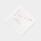 Simple Engagement Party Fun facts Name Wedding  箔ナプキン (右)