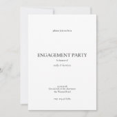Simple Engagement Party Invitation 招待状 (正面)