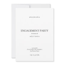 Simple Engagement Party Invitation