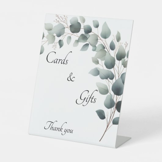 Simple Eucalyptus Floral Cards & Gifts 台座サイン (正面)