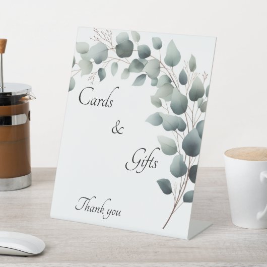 Simple Eucalyptus Floral Cards & Gifts 台座サイン (インサイチュ)