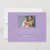 Simple Eucalyptus Greenery Wedding サンキューカード (裏面)