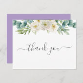 Simple Eucalyptus Greenery Wedding サンキューカード (正面/裏面)