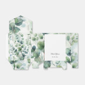 Simple Eucalyptus Wedding フェイバーボックス (折り畳みなし)