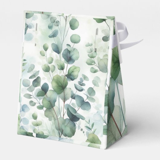 Simple Eucalyptus Wedding フェイバーボックス (裏面サイド)